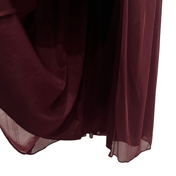 Celebrate DB Studio Full Length Bridesmaid Dress Wine Size 8 Prom Wedding - Picture 12 of 14